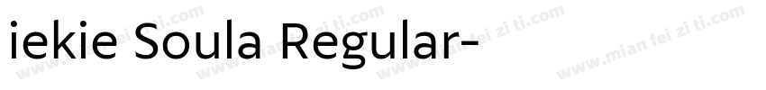 iekie Soula Regular字体转换